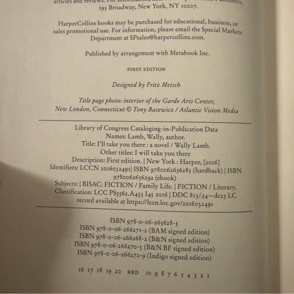 I'll Take You There by Wally Lamb (hardcover 1st edition) - Picture 5 of 6